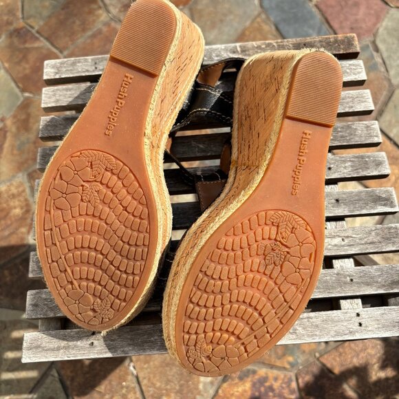 Hush Puppies platform wedge sandals. - Picture 9 of 11
